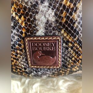 Dooney Bourke snakeskin leather bag